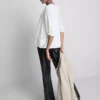 Bluse mit 3/4-Ärmeln und V-Ausschnitt