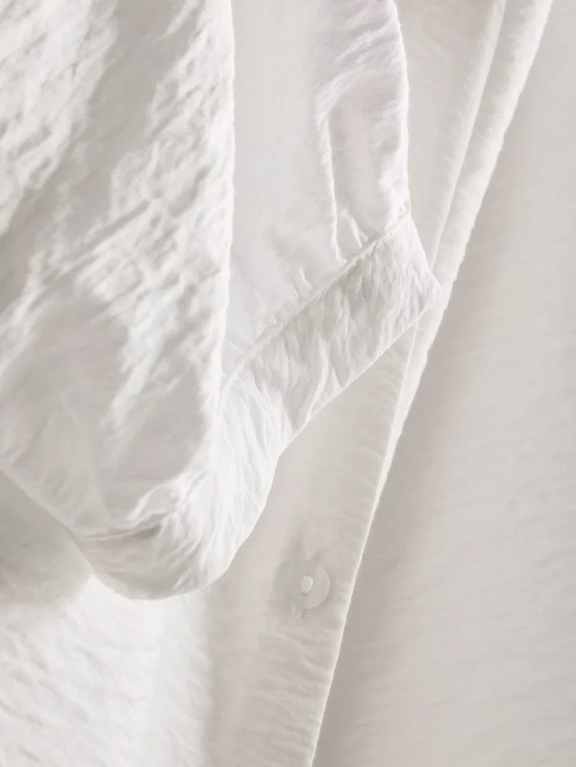 Bluse mit 3/4-Ärmeln und V-Ausschnitt