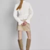 Bluse mit gerafftem Peplum-Saum