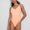 Bodysuit mit V-Ausschnitt und Trägern