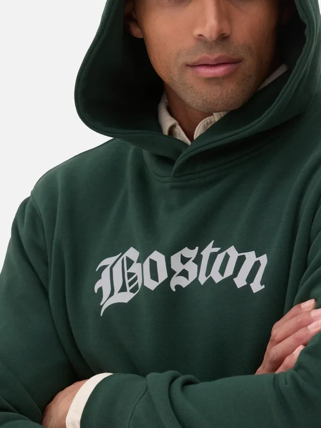 Boston-Hoodie mit Grafikprint