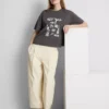 Boxy-T-Shirt aus Baumwolle mit Grafikprint