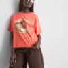 Boxy-T-Shirt aus Baumwolle mit Grafikprint