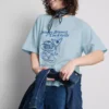 Boxy-T-Shirt aus Baumwolle mit Grafikprint