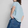 Boxy-T-Shirt aus Baumwolle mit Grafikprint