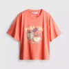 Boxy-T-Shirt aus Baumwolle mit Grafikprint