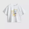 Boxy-T-Shirt aus Baumwolle mit Grafikprint