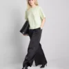 Boxy-T-Shirt aus Baumwolle mit Rundhalsausschnitt
