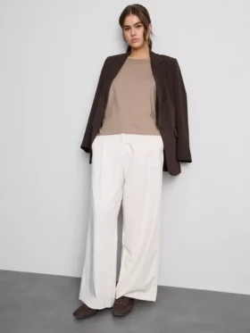 Boxy-T-Shirt aus Baumwolle mit Rundhalsausschnitt
