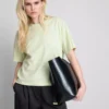 Boxy-T-Shirt aus Baumwolle mit Rundhalsausschnitt