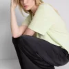 Boxy-T-Shirt aus Baumwolle mit Rundhalsausschnitt