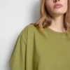 Boxy-T-Shirt aus Baumwolle mit Rundhalsausschnitt