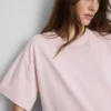Boxy-T-Shirt aus Baumwolle mit Rundhalsausschnitt