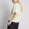 Boxy-T-Shirt aus Baumwolle mit Rundhalsausschnitt