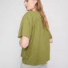 Boxy-T-Shirt aus Baumwolle mit Rundhalsausschnitt