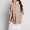Boxy-T-Shirt aus Baumwolle mit Rundhalsausschnitt