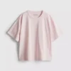 Boxy-T-Shirt aus Baumwolle mit Rundhalsausschnitt