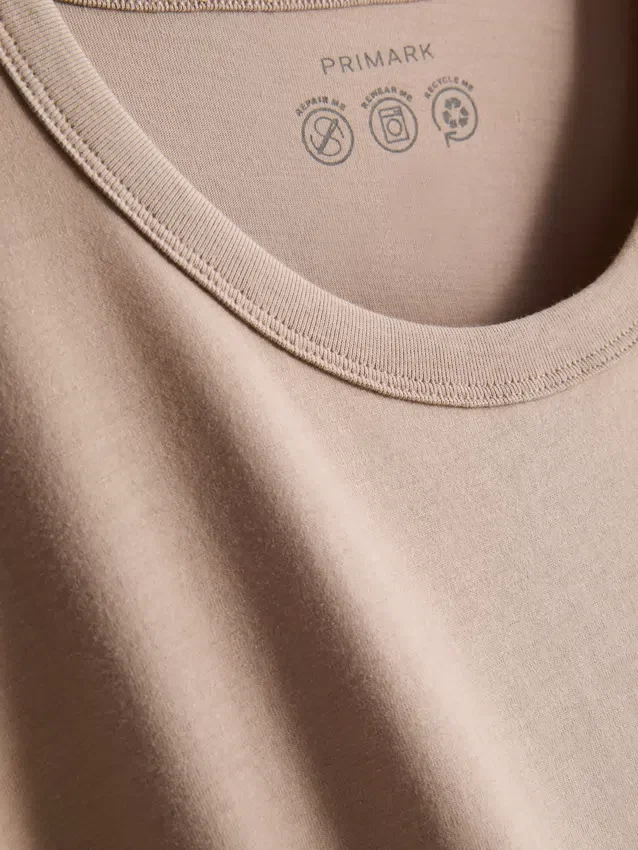 Boxy-T-Shirt aus Baumwolle mit Rundhalsausschnitt