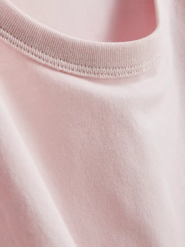 Boxy-T-Shirt aus Baumwolle mit Rundhalsausschnitt