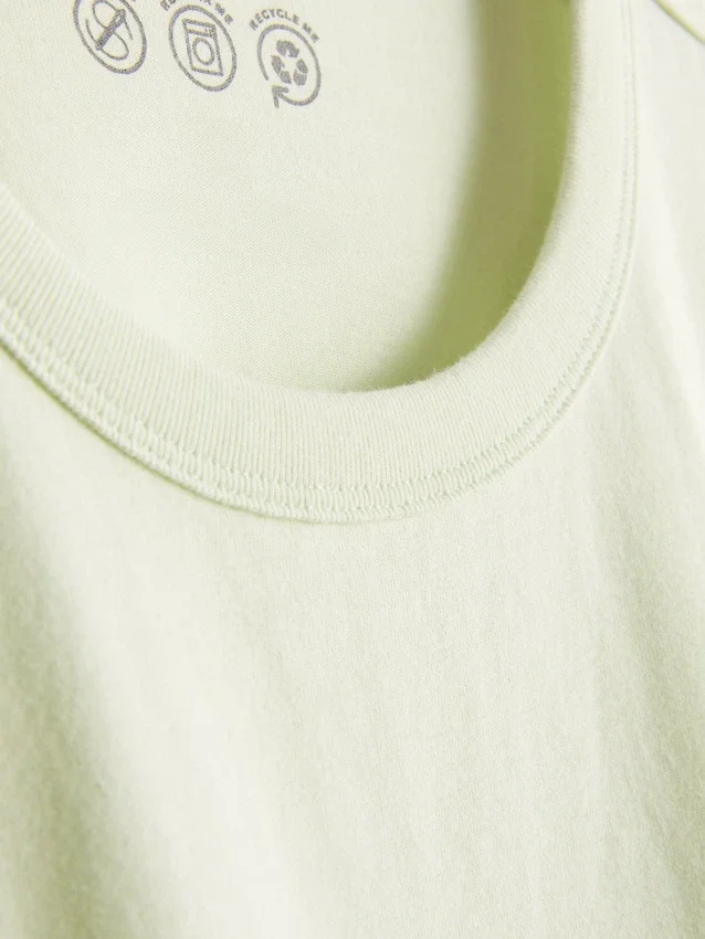 Boxy-T-Shirt aus Baumwolle mit Rundhalsausschnitt