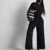 Boxy-T-Shirt mit Nahtdetails aus baumwollreichem Material