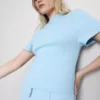 Boxy-T-Shirt mit Nahtdetails aus baumwollreichem Material
