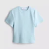 Boxy-T-Shirt mit Nahtdetails aus baumwollreichem Material