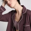 Boyfriend-Schlafanzug aus Jersey mit Paspelierung