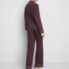 Boyfriend-Schlafanzug aus Jersey mit Paspelierung