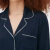 Boyfriend-Schlafanzug aus Jersey-Strick mit langen Ärmeln