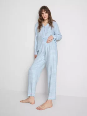 Boyfriend-Schlafanzug aus Twill