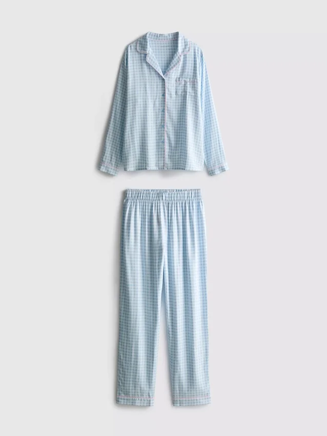 Boyfriend-Schlafanzug aus Twill