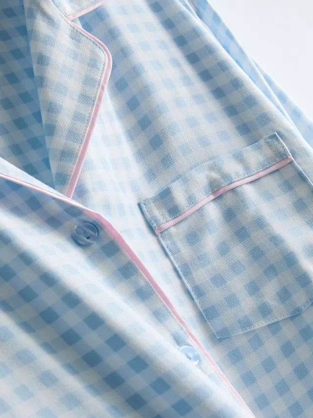 Boyfriend-Schlafanzug aus Twill