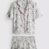 Boyfriend-Shorty-Schlafanzug mit «101 Dalmatiner»-Print von Disney