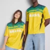 Brasilien-T-Shirt mit kurzen Ärmeln