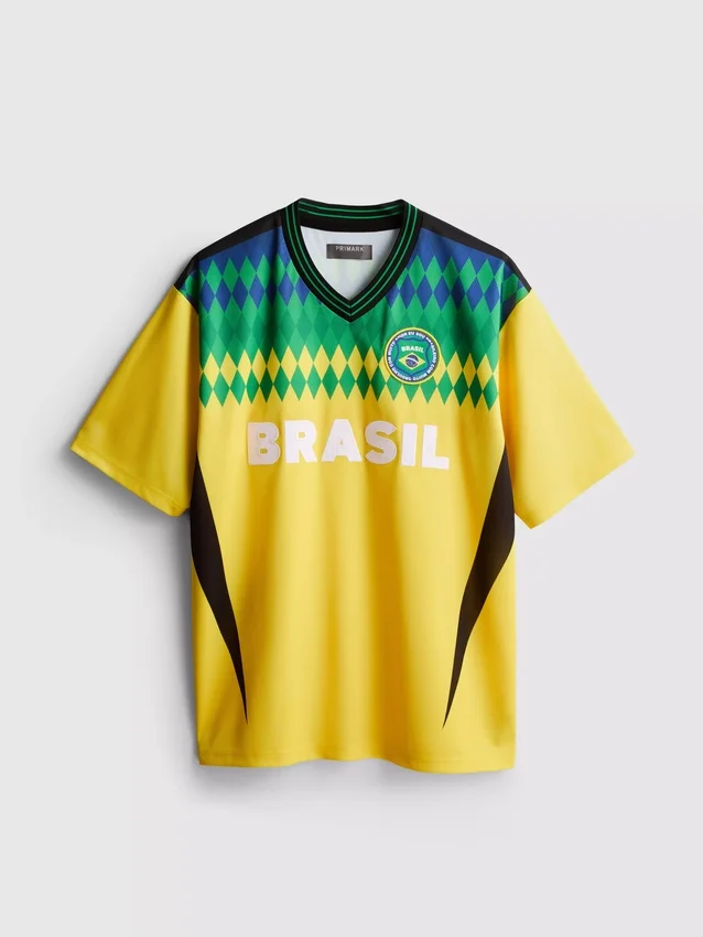 Brasilien-T-Shirt mit kurzen Ärmeln