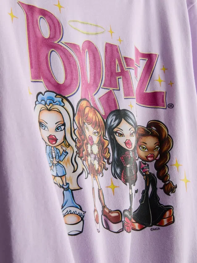 Bratz-Schlafanzug aus Baumwolle mit Aufdruck