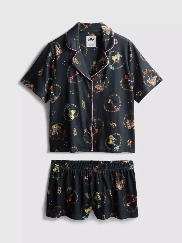 Bratz-Schlafanzug mit Grafik-T-Shirt im Boyfriend-Stil