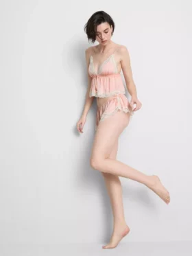 Braut-Slips aus Satin mit Spitze