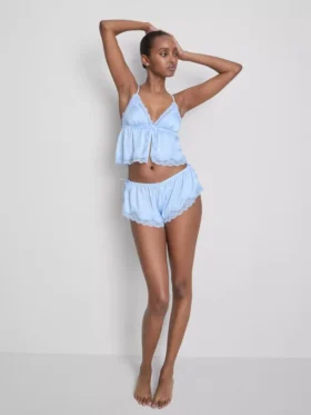 Braut-Slips aus Satin mit Spitze