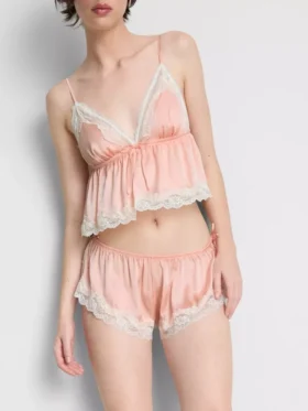 Braut-Slips aus Satin mit Spitze