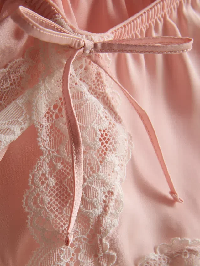 Braut-Slips aus Satin mit Spitze