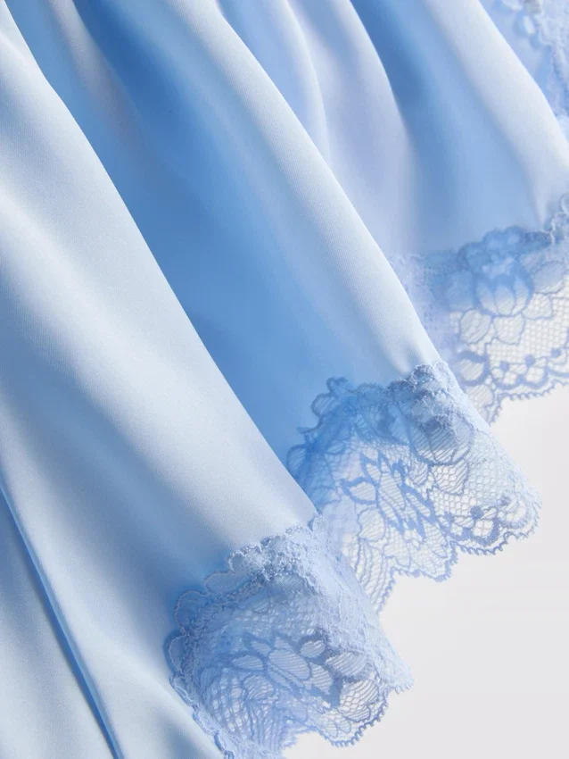 Braut-Slips aus Satin mit Spitze