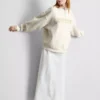 Braut-Sweatshirt mit bestickten Pailletten