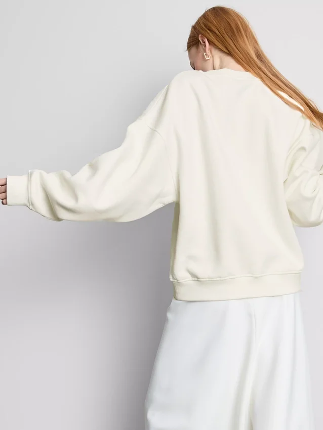 Braut-Sweatshirt mit bestickten Pailletten
