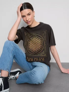 «Bring me the horizon»-Hemd mit Grafikprint