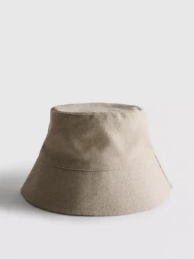 Bucket-Hat aus Leinenmischung