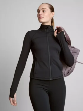 Butterweiche Funktionsjacke mit durchgehendem Reissverschluss