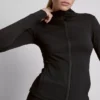 Butterweiche Funktionsjacke mit durchgehendem Reissverschluss