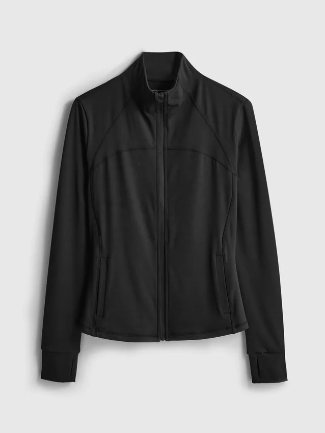 Butterweiche Funktionsjacke mit durchgehendem Reissverschluss